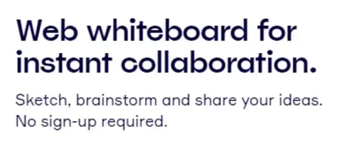 Web Whiteboard motto